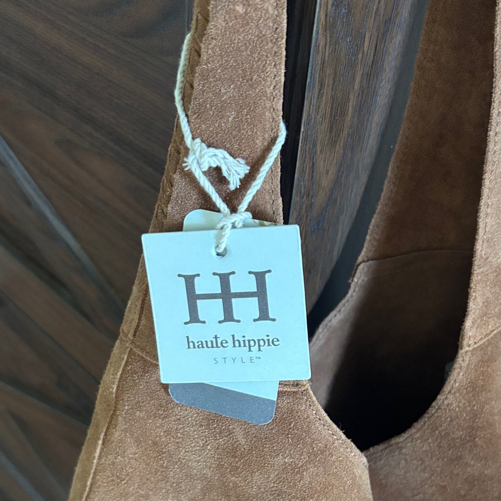 Haute Hippie Tan Suede Hobo Bag - Picture 2 of 7